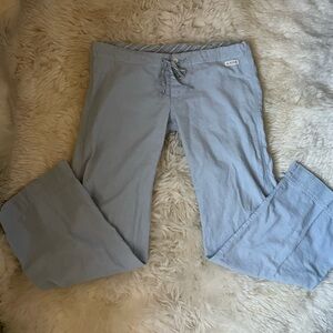 Vintage | HTF Abercrombie & fitch super low rise wide leg baby blue pajama pant